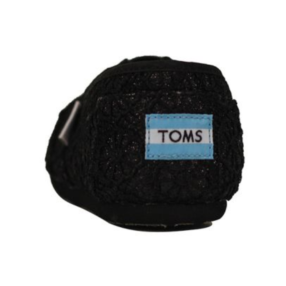 TOMS Classic Women's Black Crochet Glitter – 10009295