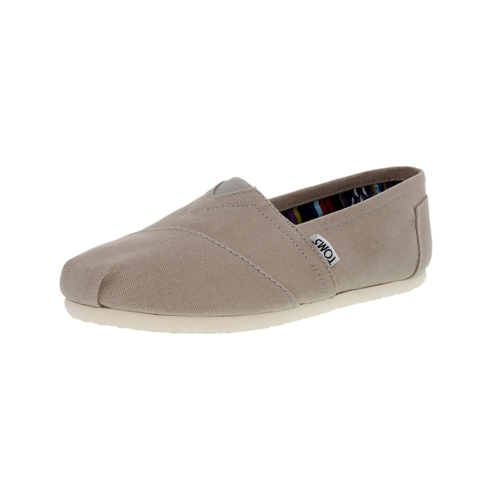 Toms Women's Classic Canvas Light Grey Ankle-High Flat Shoe 10001379