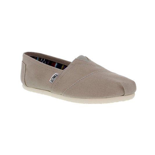 Toms Women's Classic Canvas Light Grey Ankle-High Flat Shoe 10001379