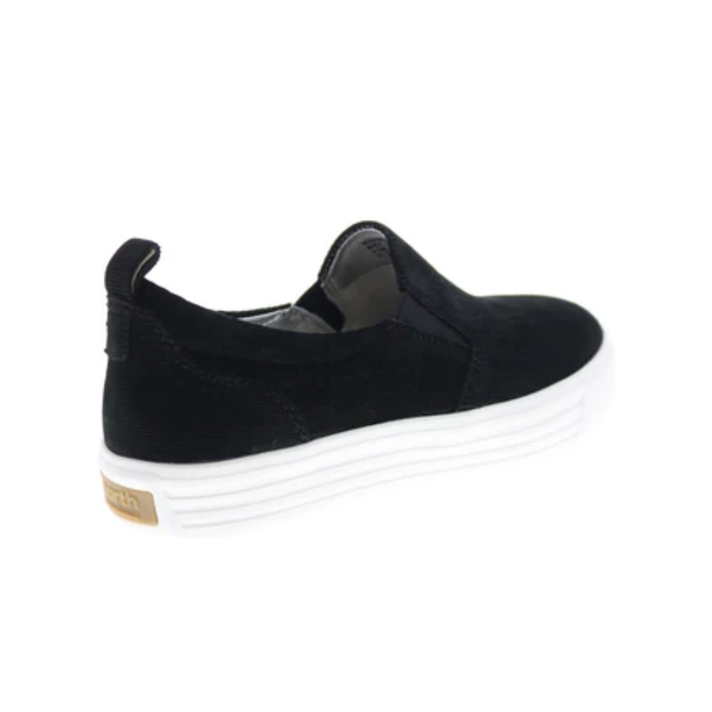 Earth Women’s Rosewood Clove Leather Slip-on Shoes – Black