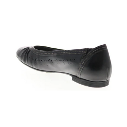 Earth Women’s Vista Nova Leather Flat – Black