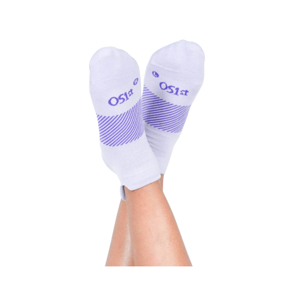 OS1st Wicked Comfort No Show Socks Womens Lilac Purple Athletic Running Gym S M L