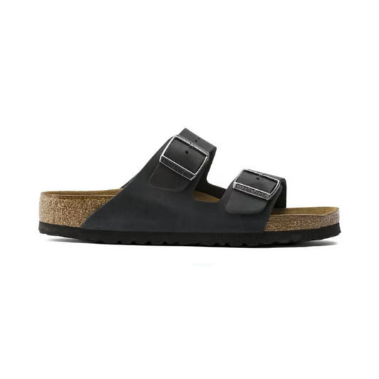 Birkenstock Arizona Soft Footbed Oiled Leather Black Unisex Sandal