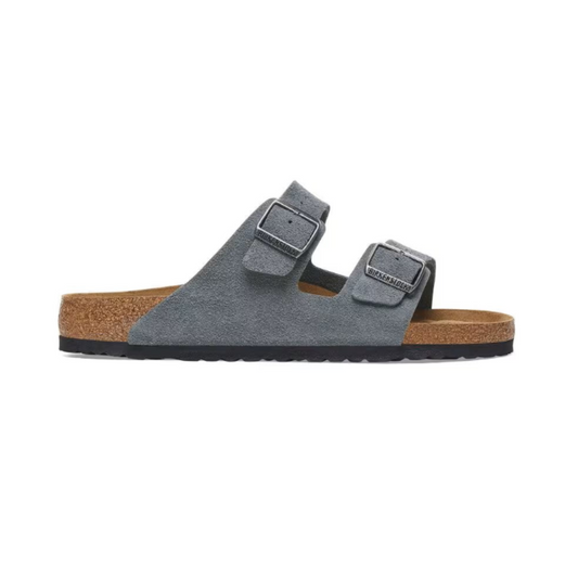 Birkenstock Arizona Soft Footbed Suede Sandal - Basalt Gray 1029790