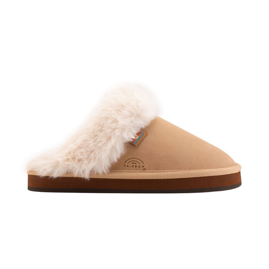 Rainbow Sandals Sunset Snugs – Women’s Sierra Brown Leather Slippers