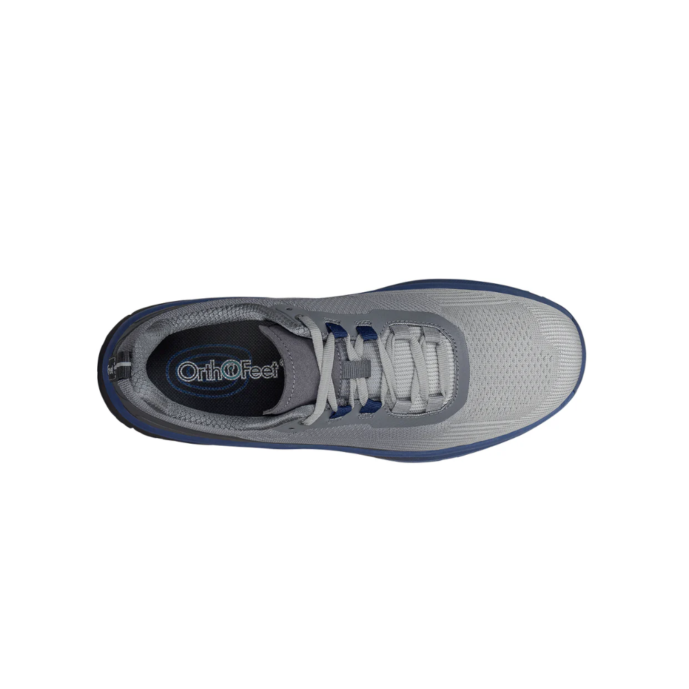 Orthofeet Men’s Race  – Grey / Navy 27004 Wide