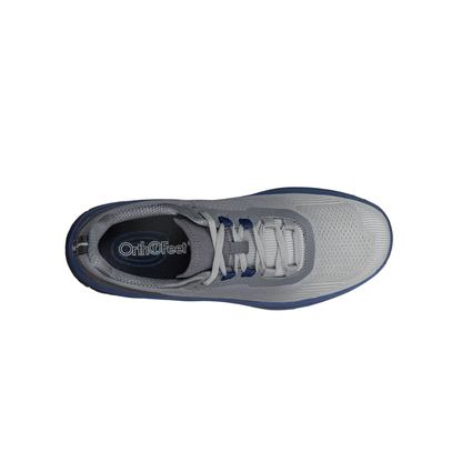 Orthofeet Men’s Race  – Grey / Navy 27004 Wide