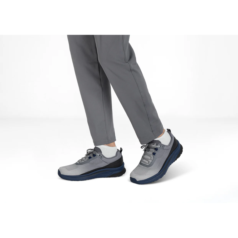 Orthofeet Men’s Race  – Grey / Navy 27004 Wide