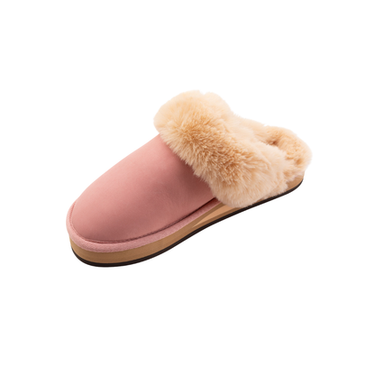 Rainbow Sandals Women's Sunset Snugs – Premier Leather Slipper Pink Cream