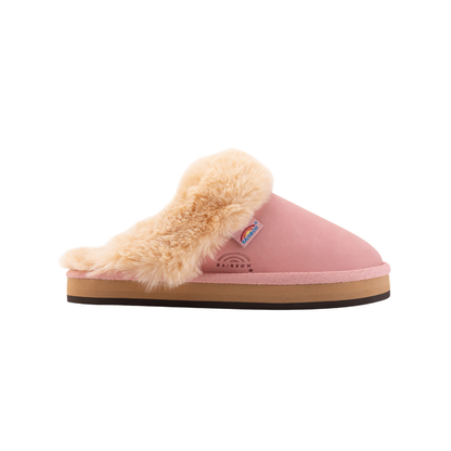 Rainbow Sandals Women's Sunset Snugs – Premier Leather Slipper Pink Cream