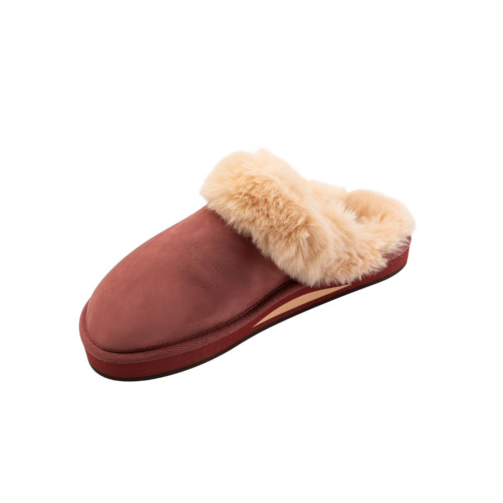 Rainbow Sandals Women's Sunset Snugs – Premier Leather Slipper Cognac