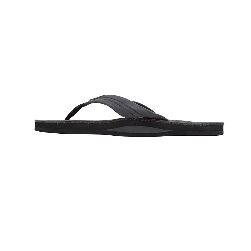 Rainbow Women's Sandal  Wide Strape Single Layer 301ALTS Black Leather