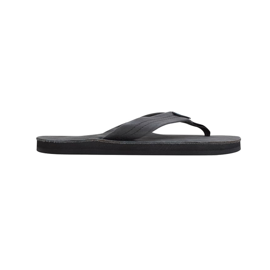 Rainbow Women's Sandal  Wide Strape Single Layer 301ALTS Black Leather