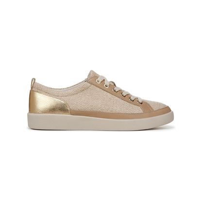 Vionic Women's Winny 2 Sneaker - Linen Canvas Gold