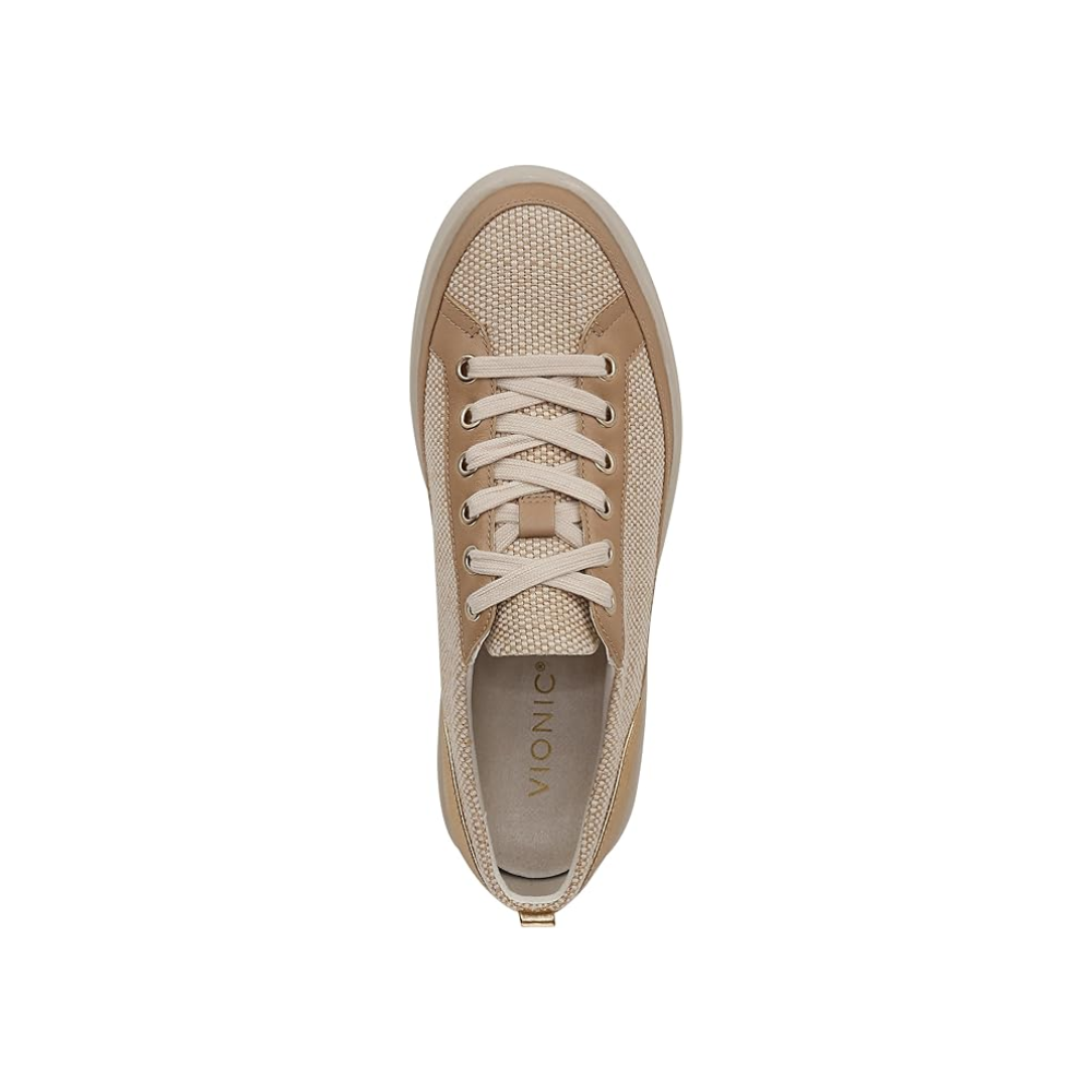 Vionic Women's Winny 2 Sneaker - Linen Canvas Gold