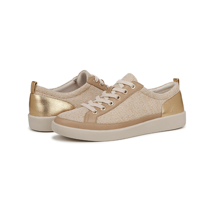 Vionic Women's Winny 2 Sneaker - Linen Canvas Gold