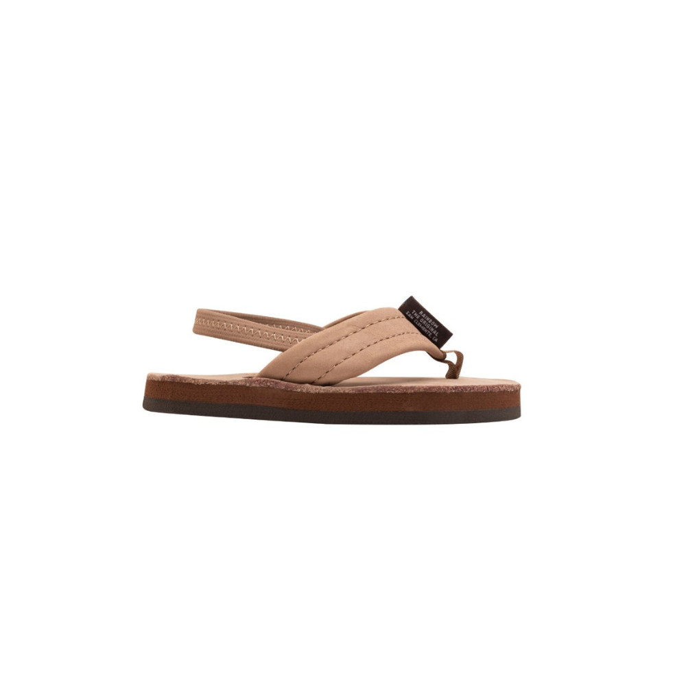 Rainbow Kids Premier Leather 1" Strap Dark Brown Sandal 101LTS DBRWN