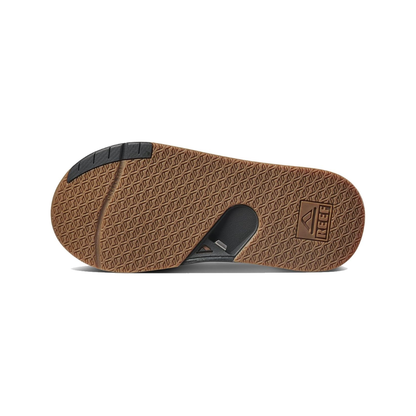 Reef Men's Fanning Bottle Opener Flip Flop Thong Sandal- Brown Low