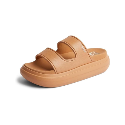Reef Cushion Bondi 2 Bar Womens Platform Sandals Natural Lightweight EVA