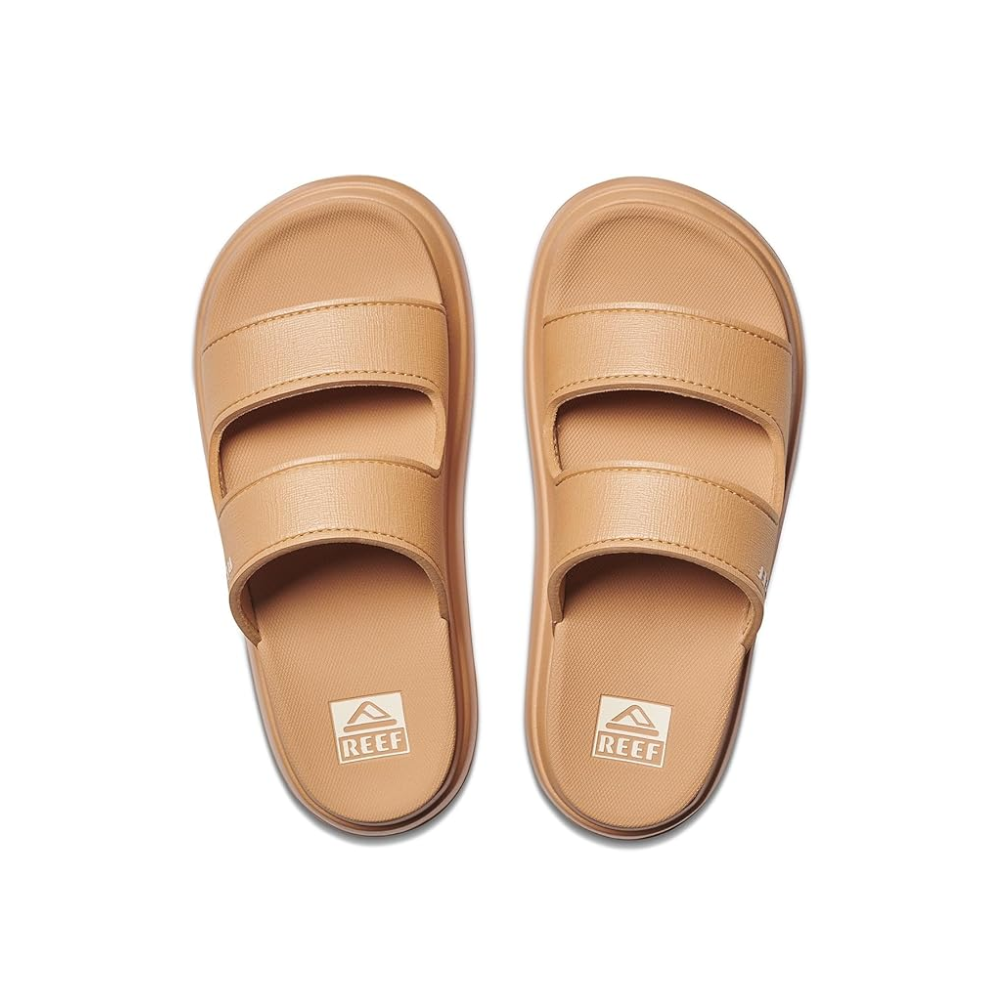 Reef Cushion Bondi 2 Bar Womens Platform Sandals Natural Lightweight EVA