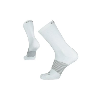 OS1st WC Wicked Comfort Crew Sock-White Mid-Calf