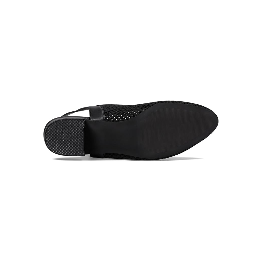 David Tate Glenna Womens Stretch Fabric Slingback Pump Sandals Black