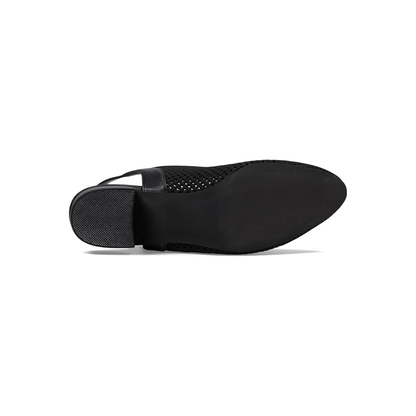 David Tate Glenna Womens Stretch Fabric Slingback Pump Sandals Black