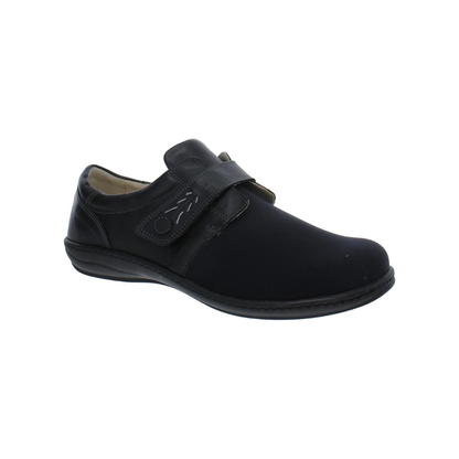 David Tate Womens Evita Micro Black Stretch Casual Shoes Adjustable Strap