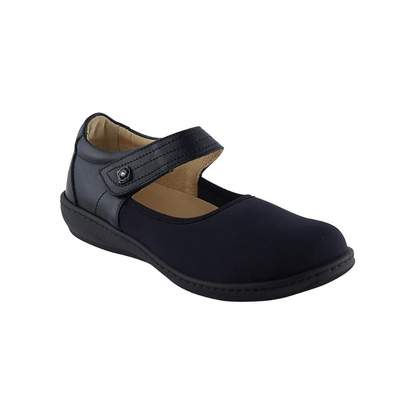 David Tate Everly Women's Micro Leather Combination Shoes - Black