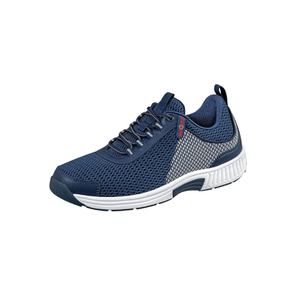 Orthofeet Men's Edgewater Comfortable and Supportive Sneaker - Blue
