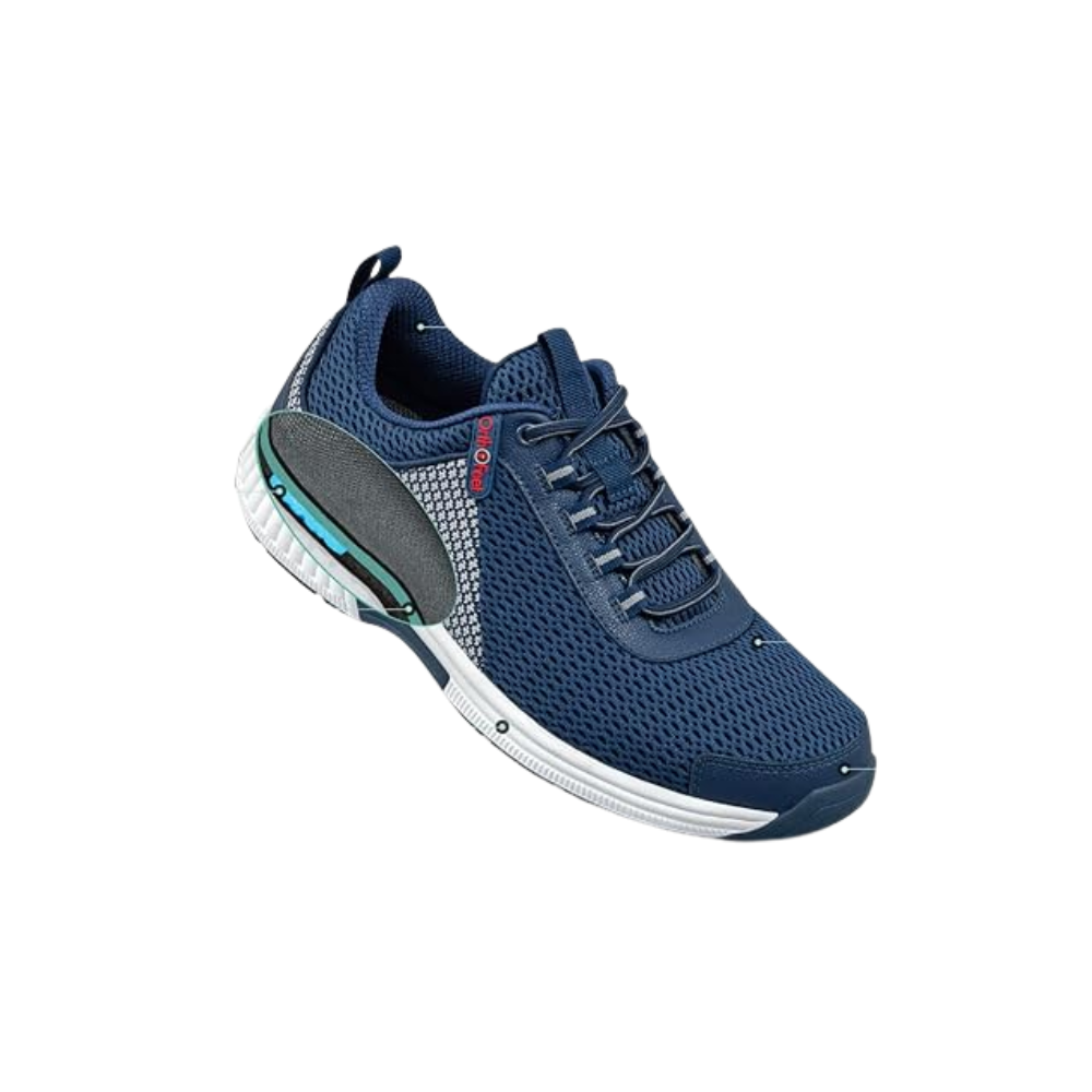 Orthofeet Men's Edgewater Comfortable and Supportive Sneaker - Blue