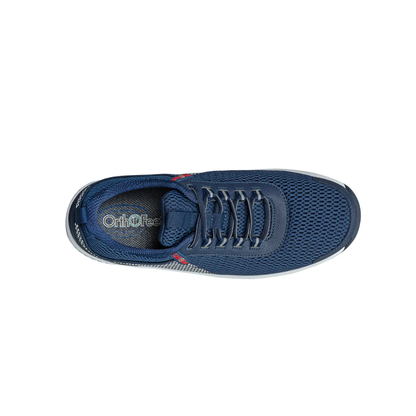 Orthofeet Men's Edgewater Comfortable and Supportive Sneaker - Blue