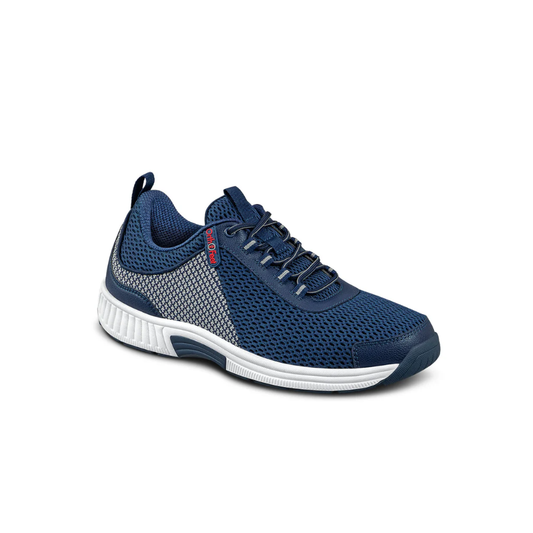 Orthofeet Men's Edgewater Comfortable and Supportive Sneaker - Blue