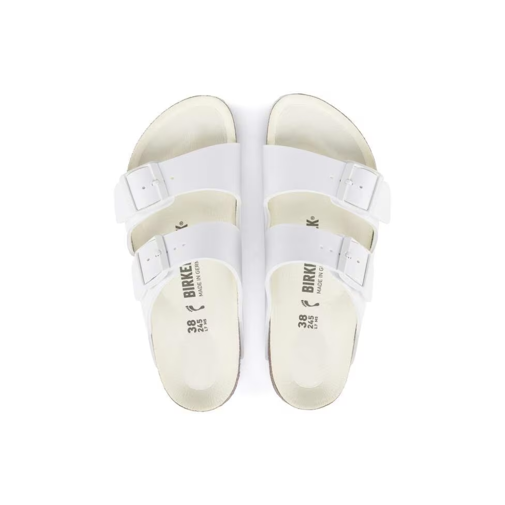 Birkenstock Unisex Arizona Birko-Flor Sandals - Triple White