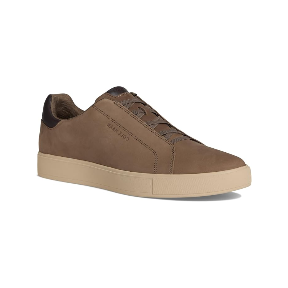 Cole Haan Men's GrandPrø Luxe Slip-On Sneakers Morel Nubuck/Dark Choco