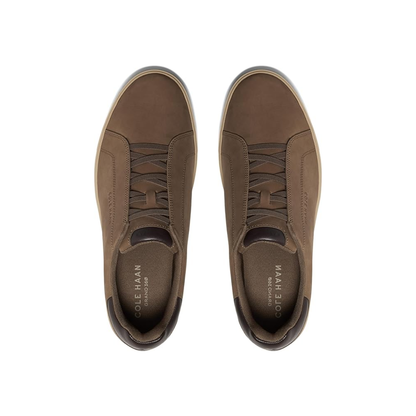 Cole Haan Men's GrandPrø Luxe Slip-On Sneakers Morel Nubuck/Dark Choco