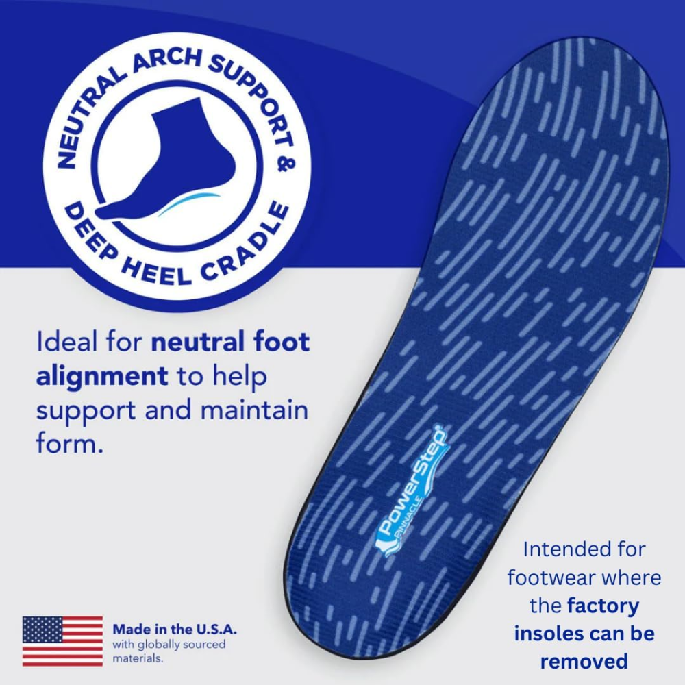 Powerstep Pinnacle Pain relief Full Length insoles - Neutral Arch