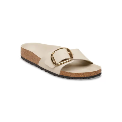Birkenstock Madrid Big Buckle Patent Leather Sandals - Oyster Narrow