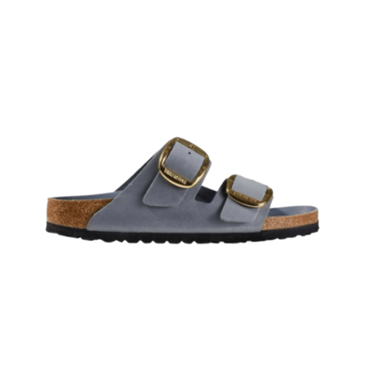 Birkenstock Arizona Big Buckle Oiled Leather Basalt Gray - Narrow