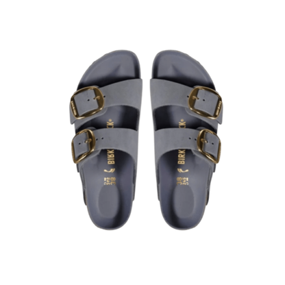 Birkenstock Arizona Big Buckle Oiled Leather Basalt Gray - Narrow
