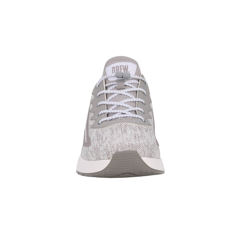 Drew Explore II Mens Hands Free Slip On Shoes Wide Grey White Orthopedic New