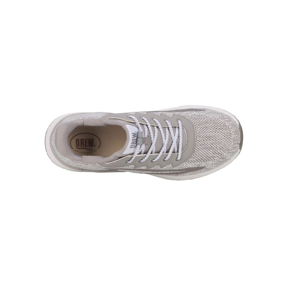 Drew Explore II Mens Hands Free Slip On Shoes Wide Grey White Orthopedic New