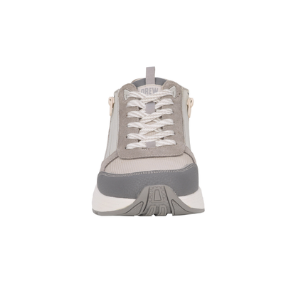 Drew Miller Men's Orthotic Comfort Sneaker Grey Suede Combo Wide fit