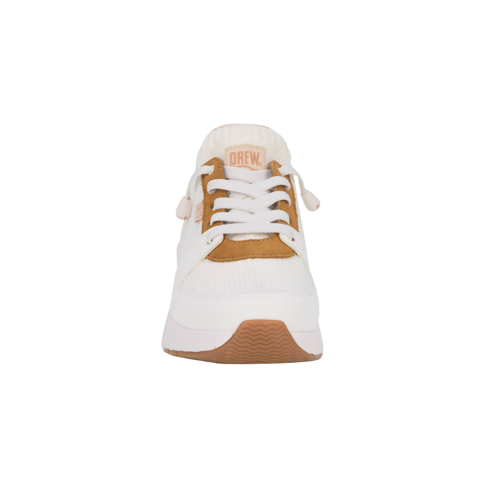 Drew Bobbie Womens Hands Free Sneakers White Mesh Combo Walking Shoes