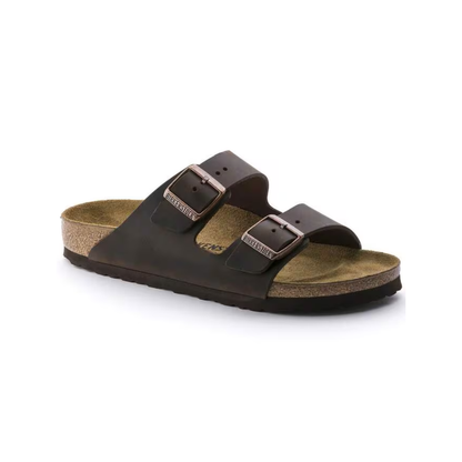 Birkenstock Unisex Arizona Oiled Leather Sandals - Habana