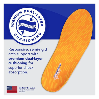 Powerstep Pinnacle Unisex Full Length Insoles High Arch Support