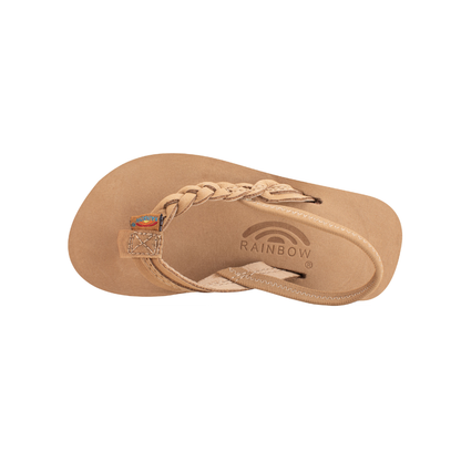 Rainbow Sandals Kid's Toddler - Flirty Braidy Sierra Brown Flipflop