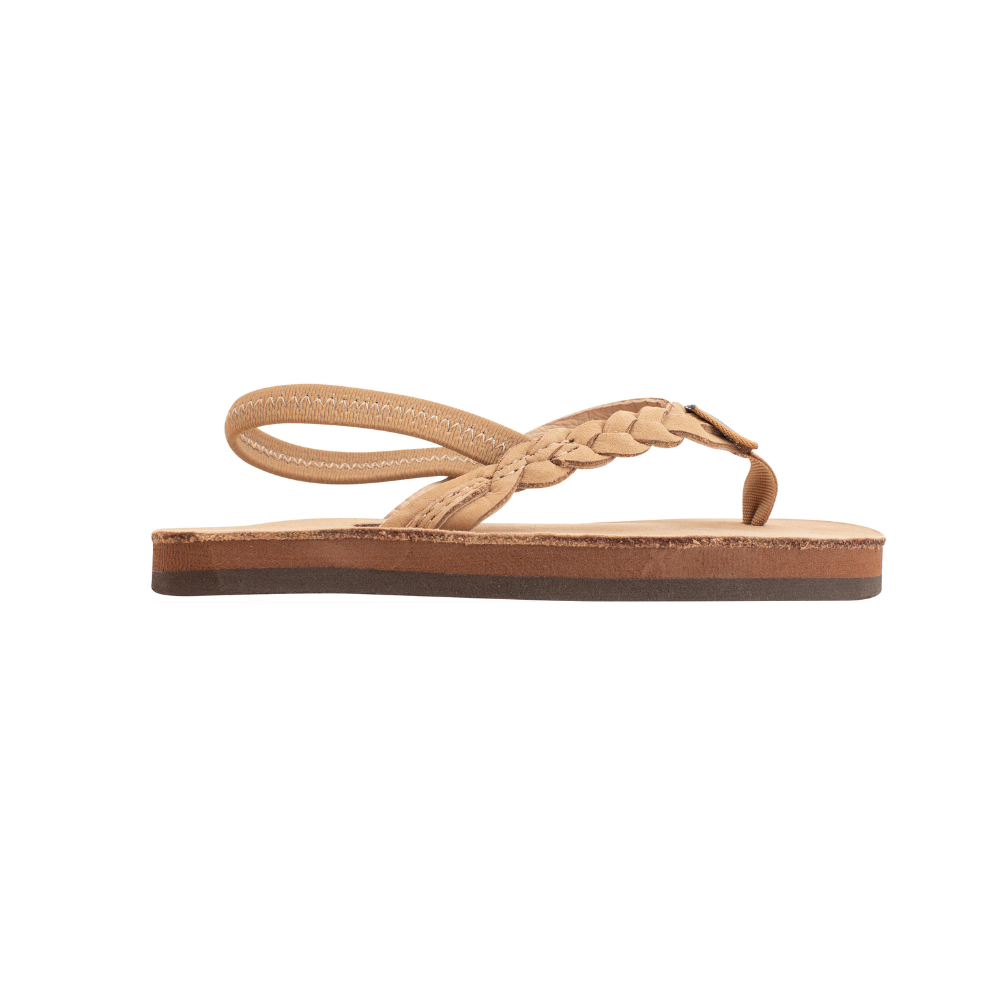 Rainbow Sandals Kid's Toddler - Flirty Braidy Sierra Brown Flipflop