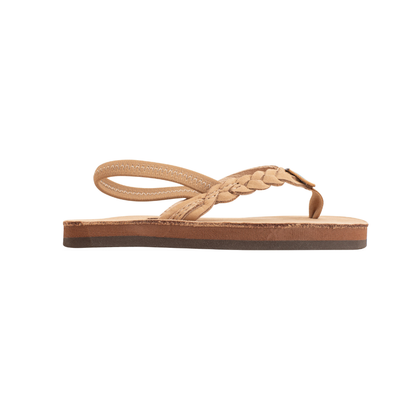 Rainbow Sandals Kid's Toddler - Flirty Braidy Sierra Brown Flipflop