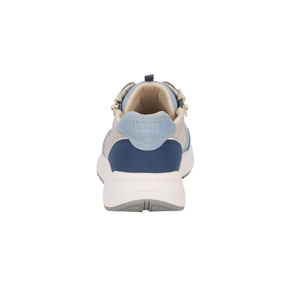 Drew Miller Men's Orthotic Comfort Sneaker, Blue/White Suede Combo